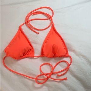 Neon orange triangle top
